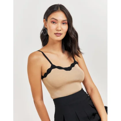 Cropped Tricot Bicolor