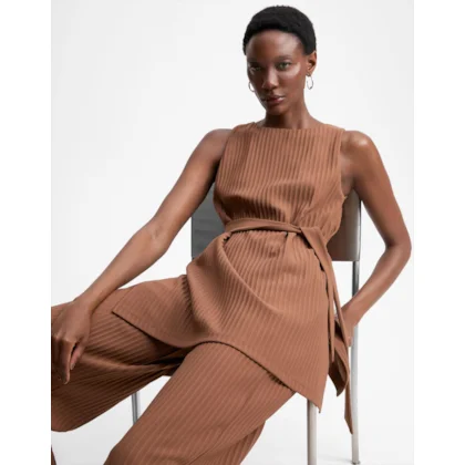 Tunica Plissada Crepe 360