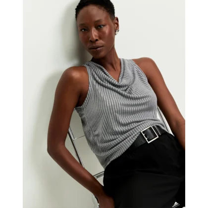 Blusa Malha Degage Lurex