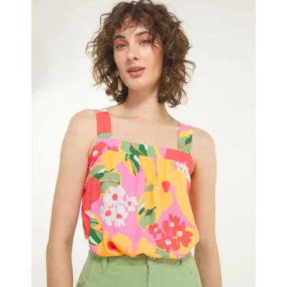 Blusa Floral Tropical