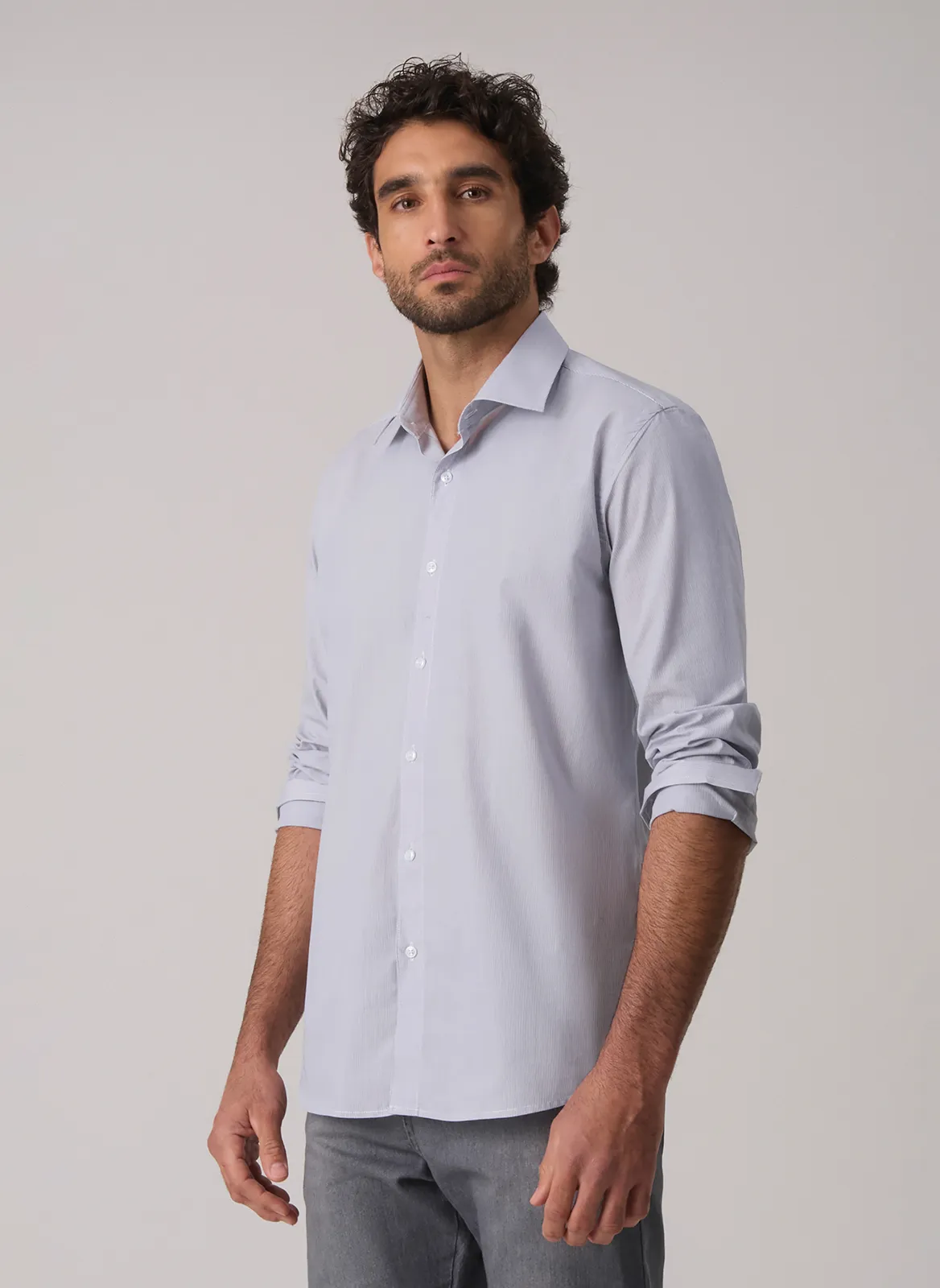 Camisa Esporte Listra Estreita