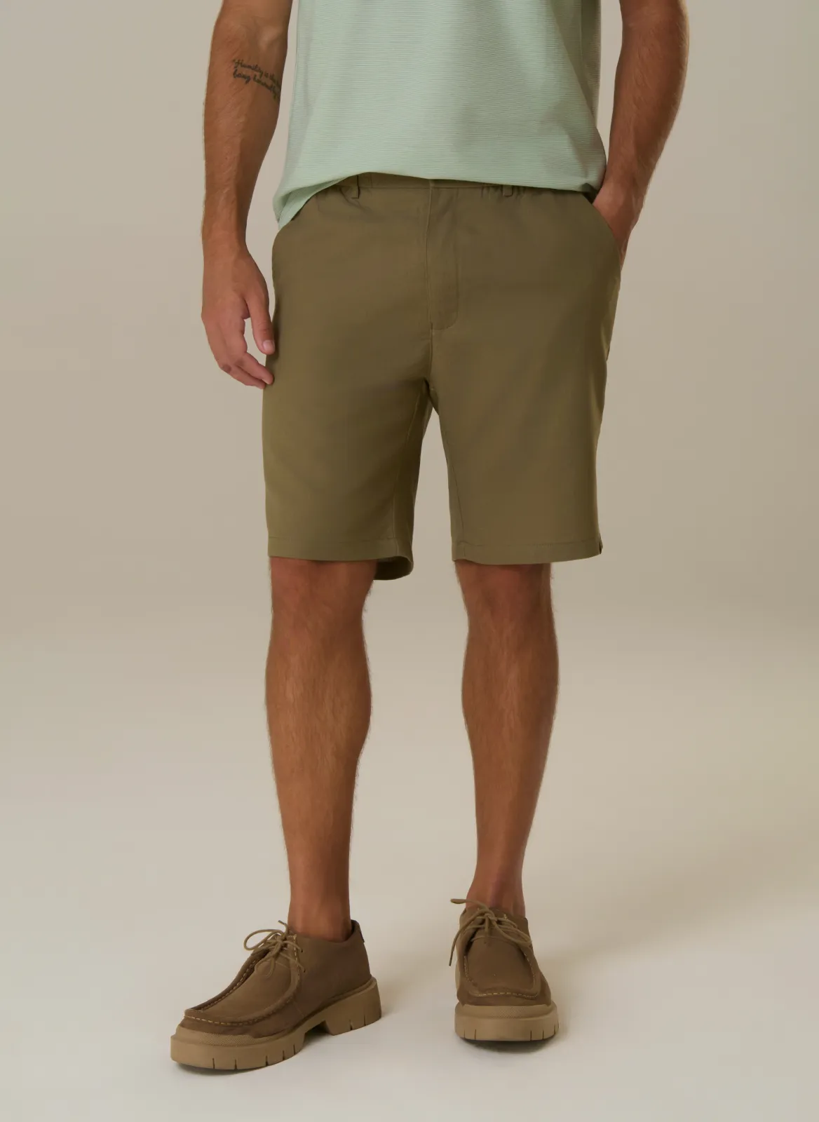 Bermuda Color Cós Elástico