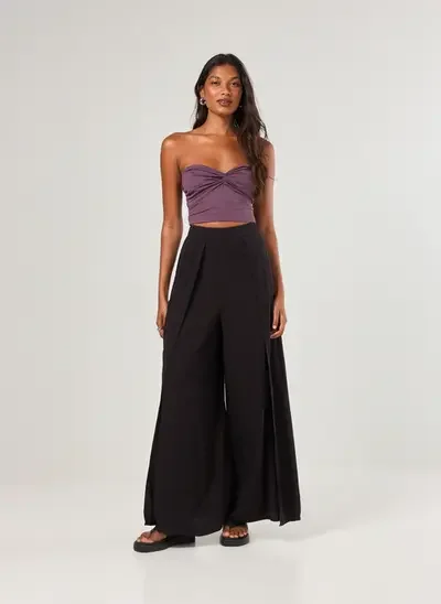 calça pareô elástico