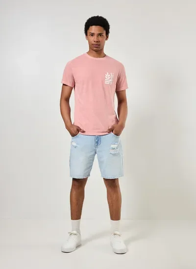 bermuda jeans clara com desfiado