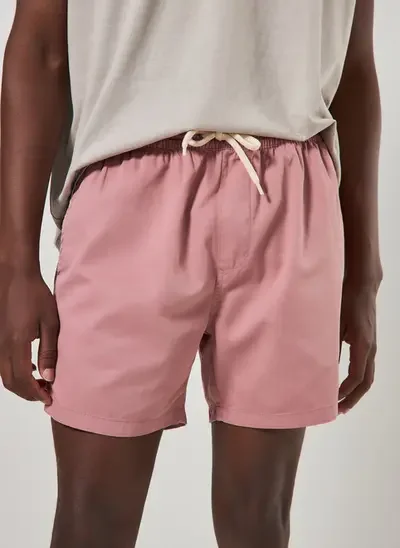 bermuda short em sarja rose
