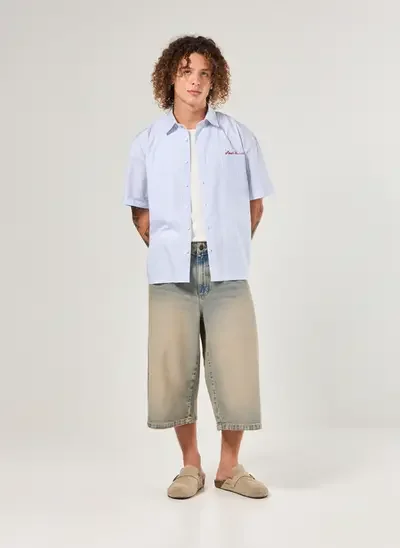 jorts super baggy jeans dirty