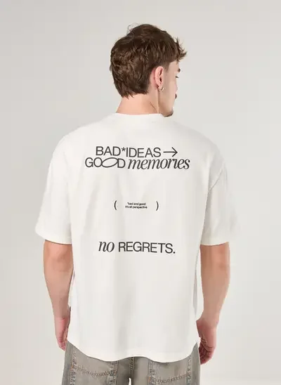 camiseta box off-white bad ideas