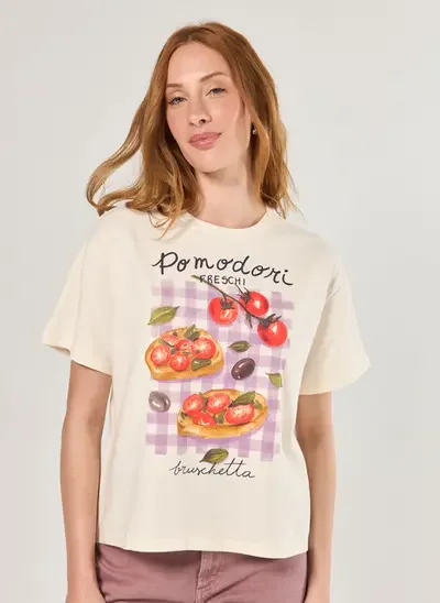 camiseta off-white pomodori