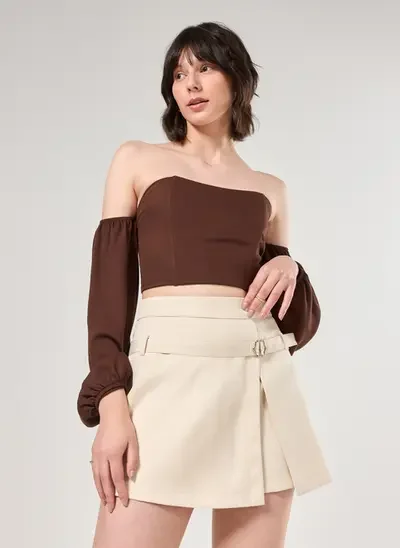 cropped corsetado ciganinha