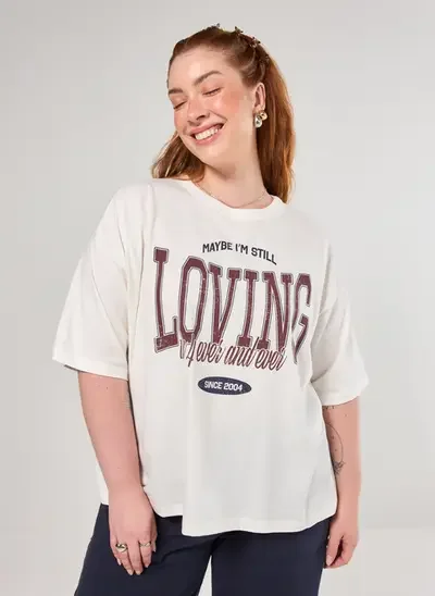 camiseta off-white box loving