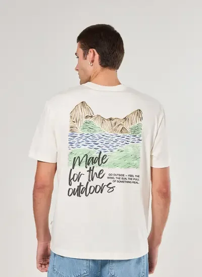 camiseta comfort off-white outdoor