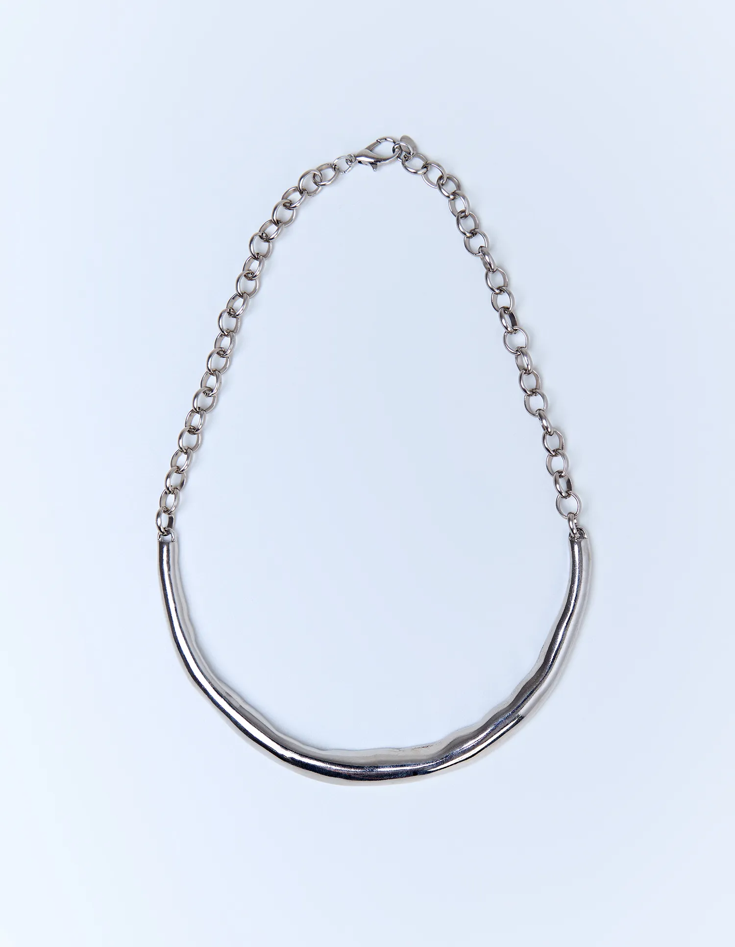 Colar Curto Estruturado - Niquel