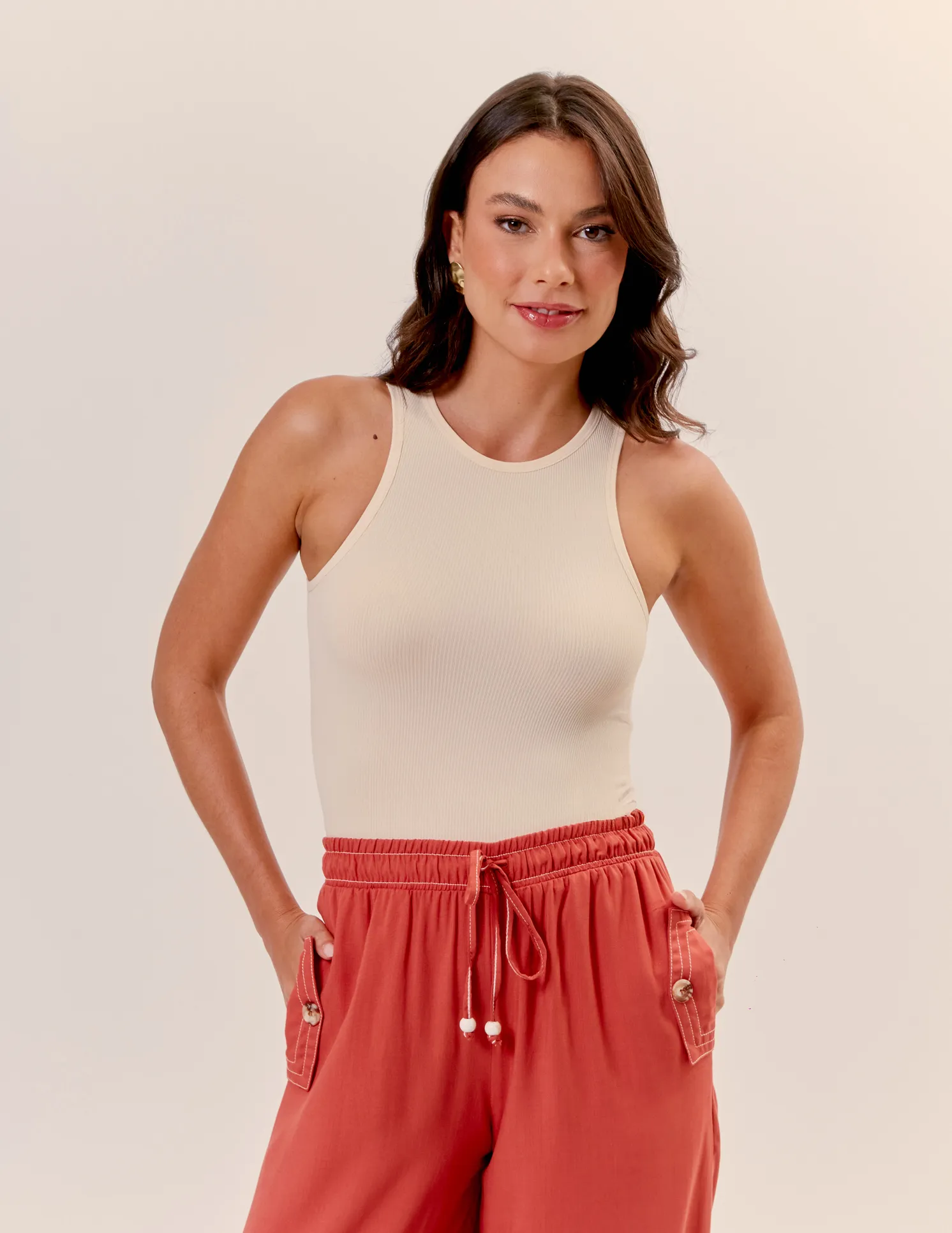 Blusa Under Seanless Claudia - Off White