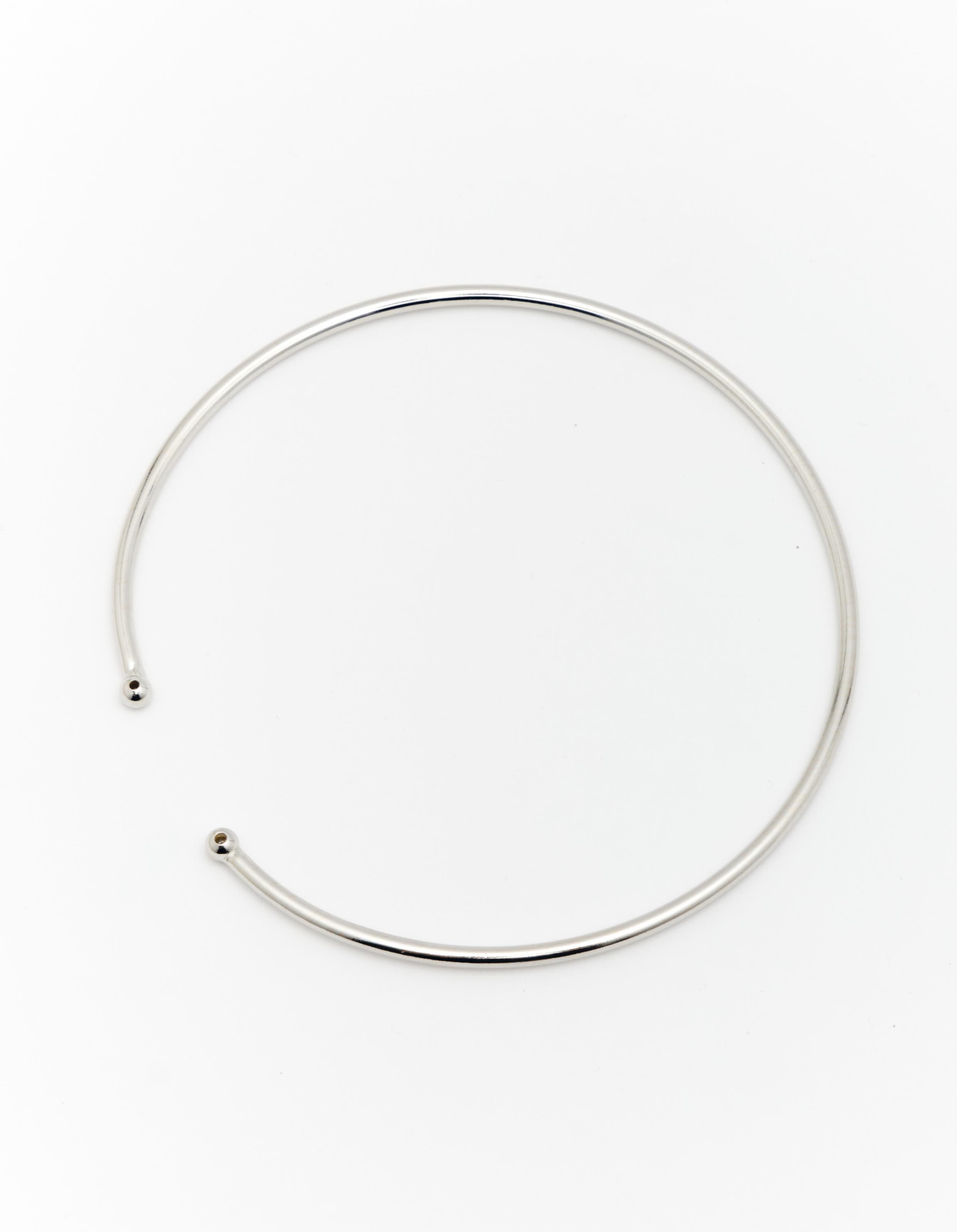 Colar Choker Aro - Niquel