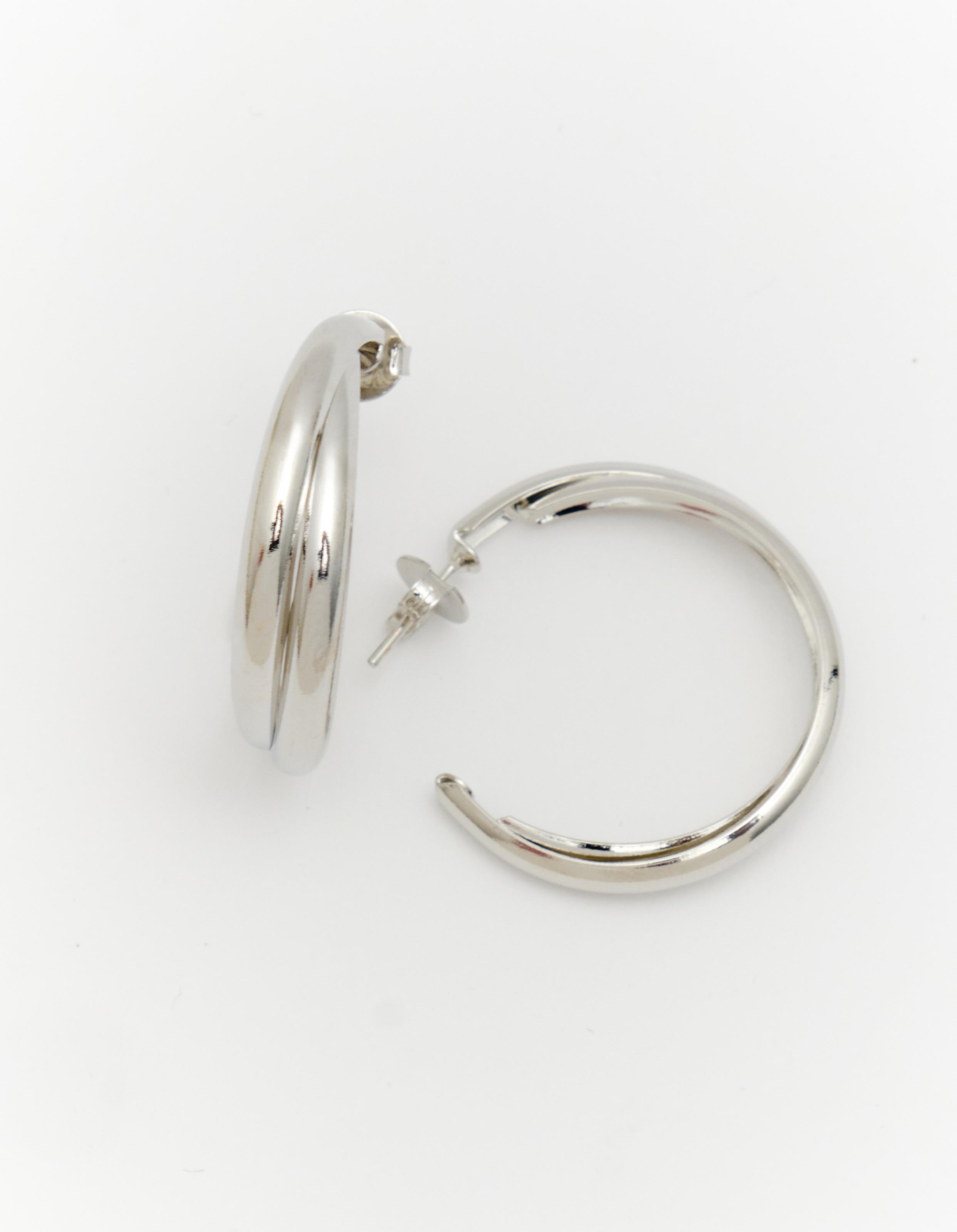 Brinco Duas Argolas - Niquel